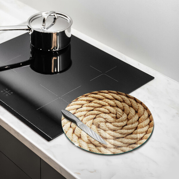 Chopping board glass Thick rope rope