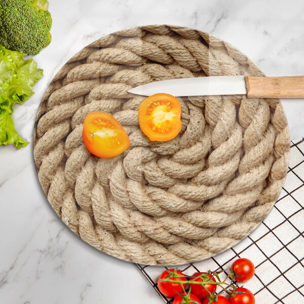 Chopping board glass Thick rope rope