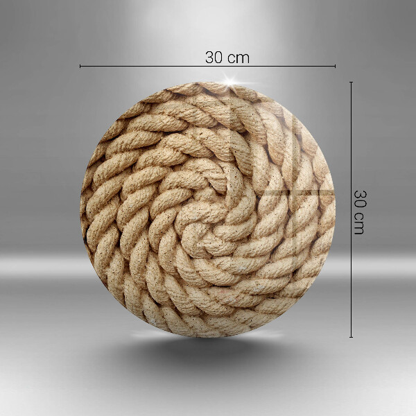 Chopping board glass Thick rope rope