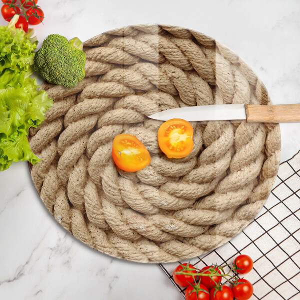 Chopping board glass Thick rope rope