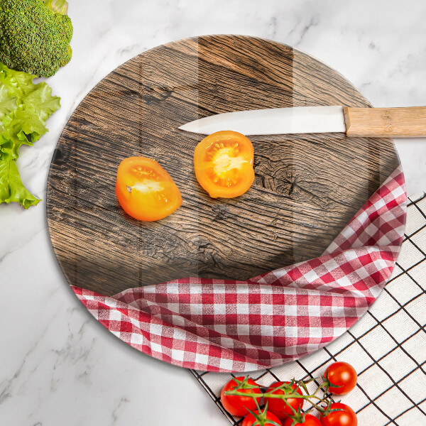 Chopping board glass Wooden table