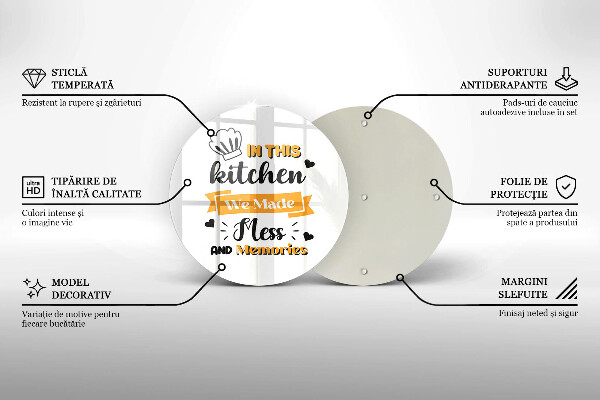 Chopping board glass In this kitchen we made messes and memories