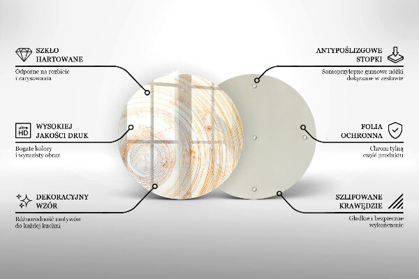 Chopping board glass Wood texture