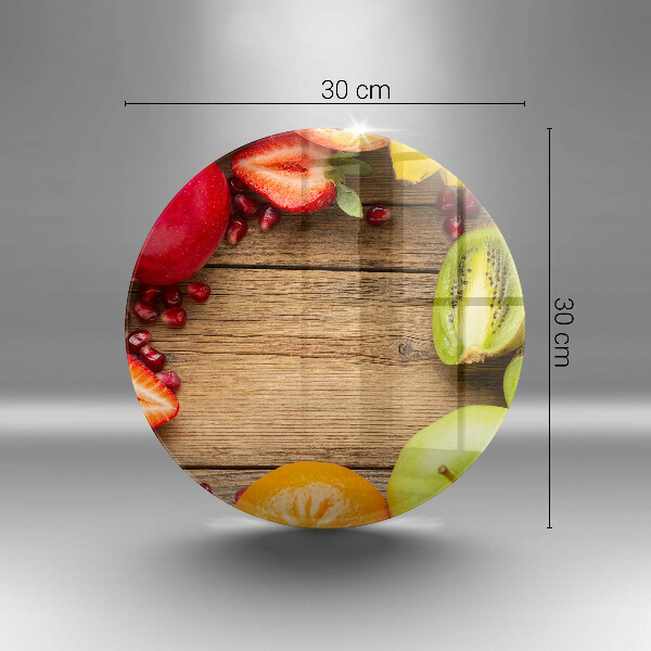 Chopping board glass Fresh fruit