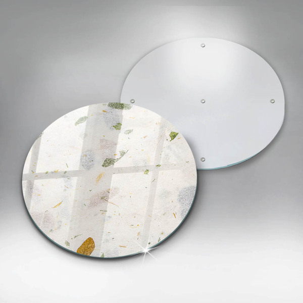 Chopping board glass Falling leaves