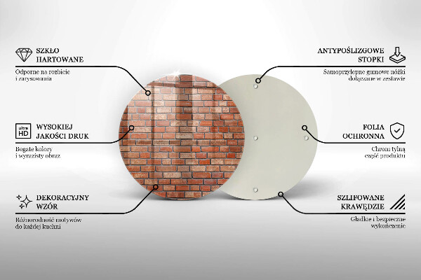 Kitchen worktop protector Brick wall