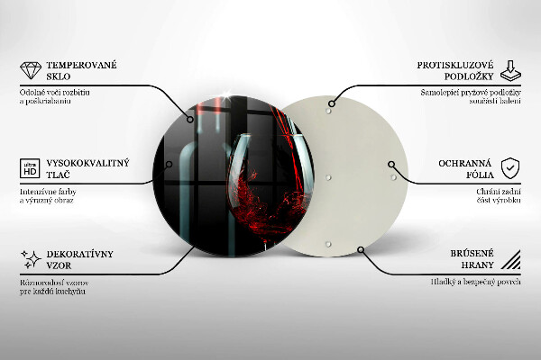 Kitchen worktop protector A bottle of wine and a glass