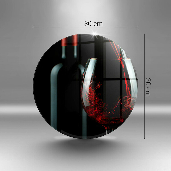 Kitchen worktop protector A bottle of wine and a glass