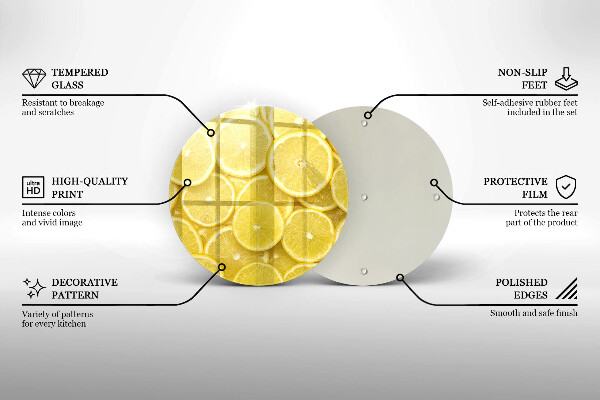 Kitchen worktop protector Lemon fruit