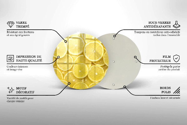 Kitchen worktop protector Lemon fruit