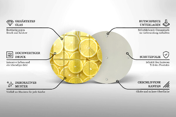 Kitchen worktop protector Lemon fruit