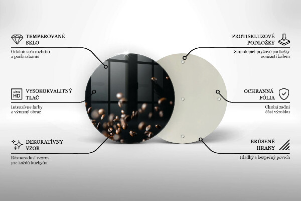 Kitchen worktop protector Falling coffee beans