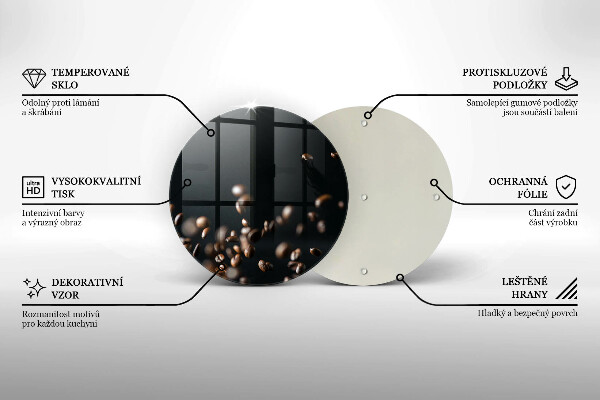 Kitchen worktop protector Falling coffee beans