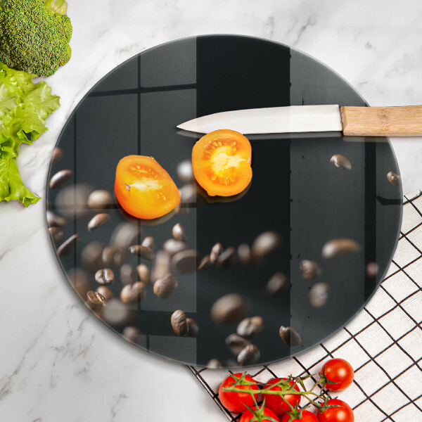 Kitchen worktop protector Falling coffee beans