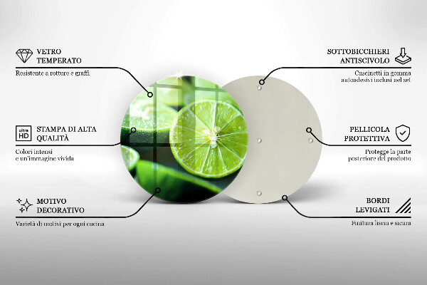 Cutting board Lime citruses