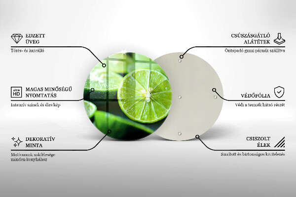 Cutting board Lime citruses