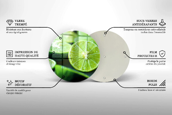 Cutting board Lime citruses