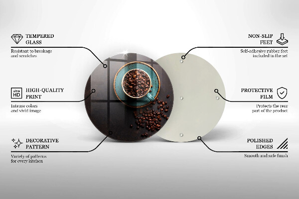 Cutting board Coffee grain cup