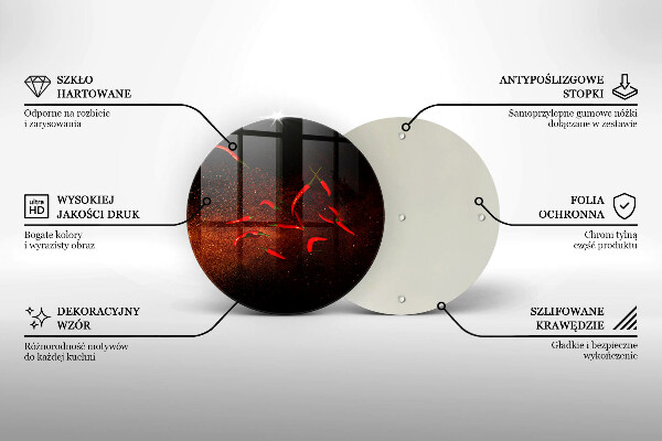 Cutting board Hot chili peppers