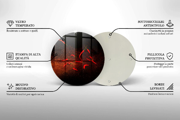 Cutting board Hot chili peppers