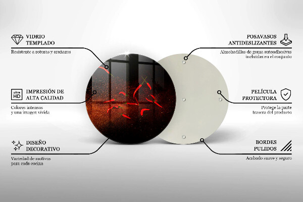 Cutting board Hot chili peppers