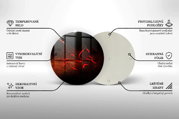 Cutting board Hot chili peppers