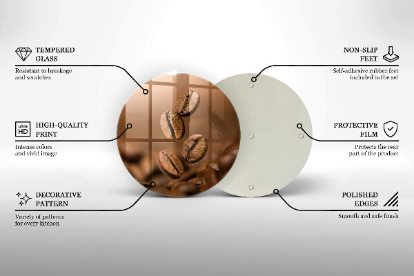 Cutting board Coffee beans