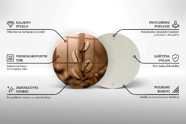 Cutting board Coffee beans