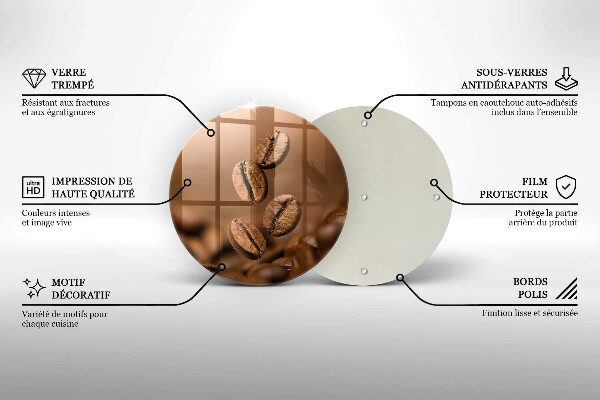 Cutting board Coffee beans