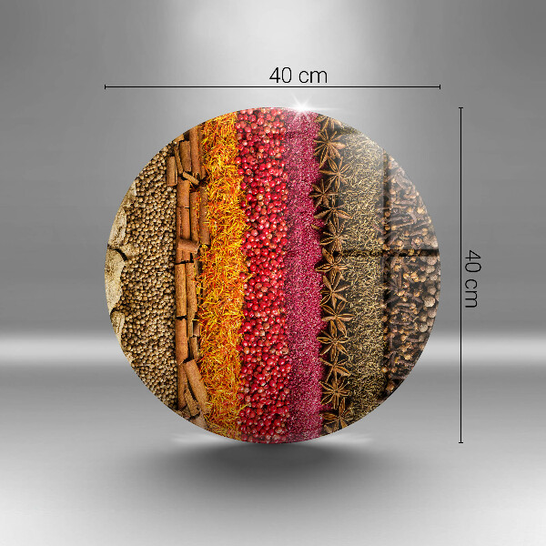 Cutting board Colorful spices