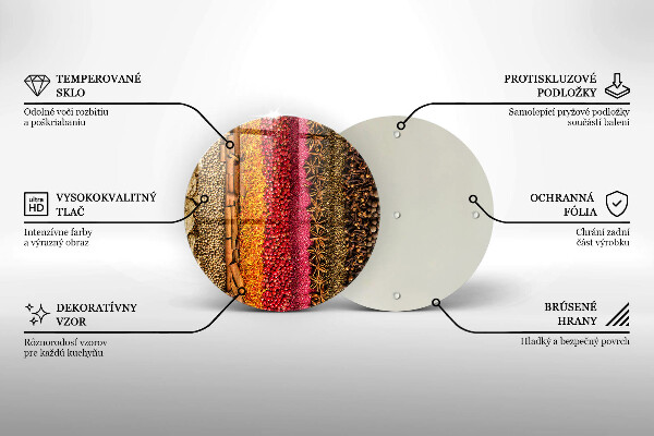 Cutting board Colorful spices