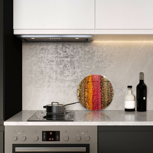 Cutting board Colorful spices