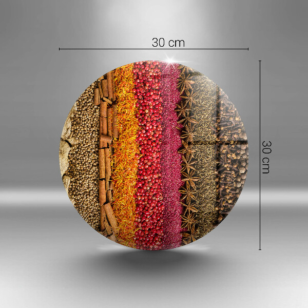 Cutting board Colorful spices