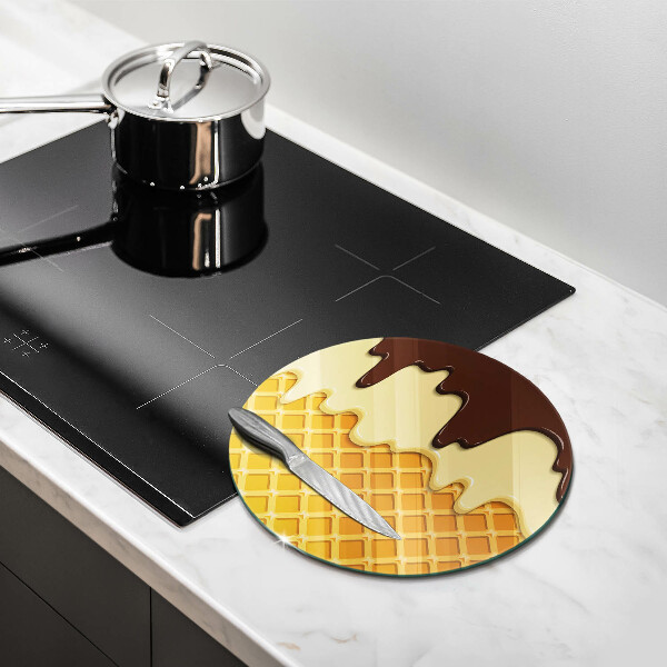 Cutting board Illustration of ice cream
