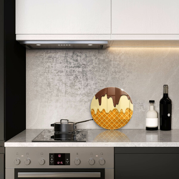 Cutting board Illustration of ice cream