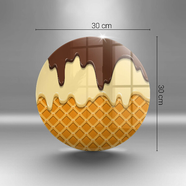 Cutting board Illustration of ice cream