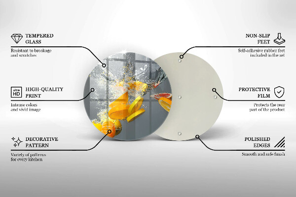 Cutting board Lemons in water
