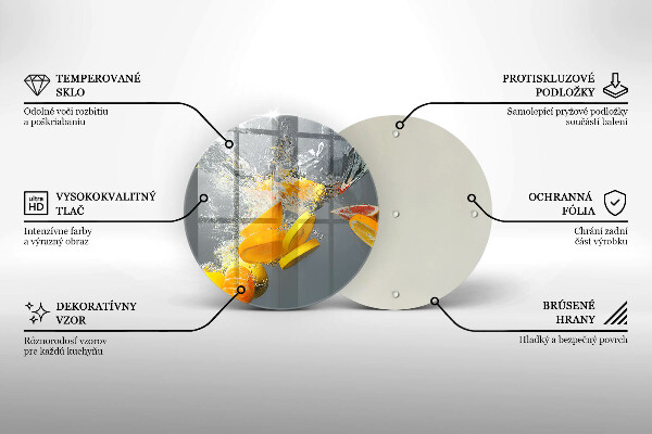 Cutting board Lemons in water