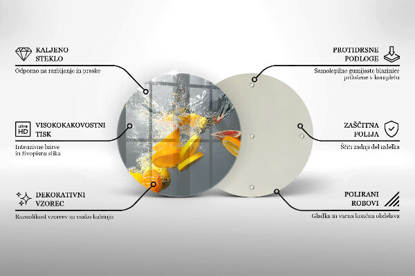 Cutting board Lemons in water