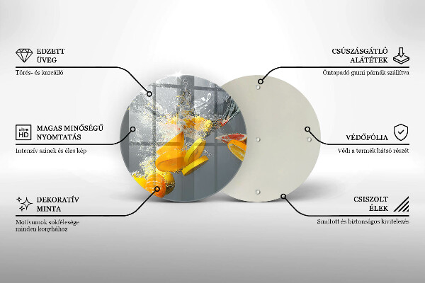Cutting board Lemons in water
