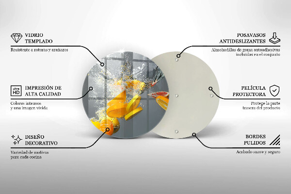 Cutting board Lemons in water