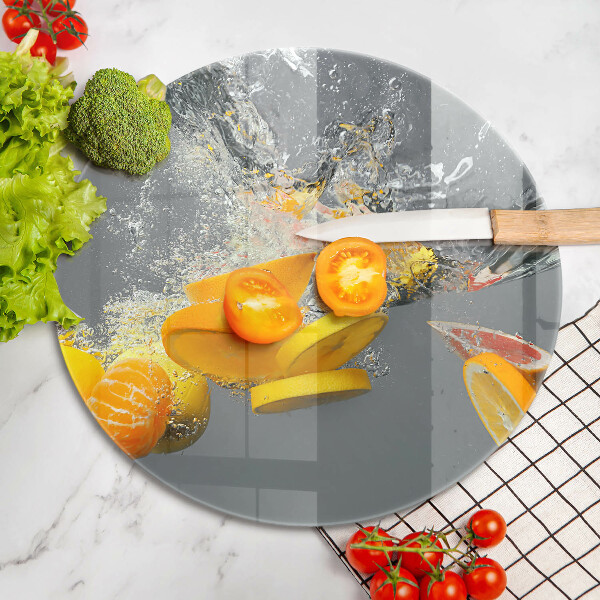 Cutting board Lemons in water