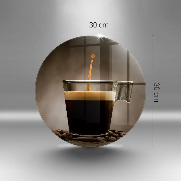 Cutting board Glass and coffee beans