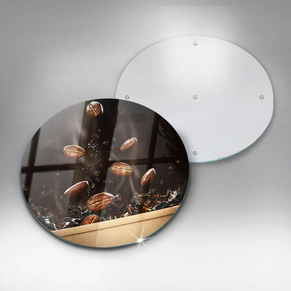 Cutting board Hot coffee beans