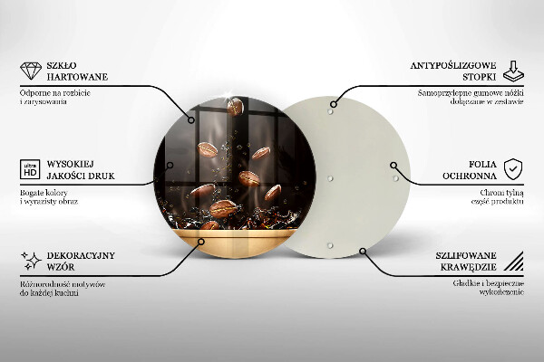 Cutting board Hot coffee beans