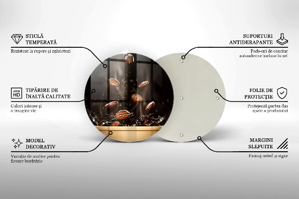 Cutting board Hot coffee beans