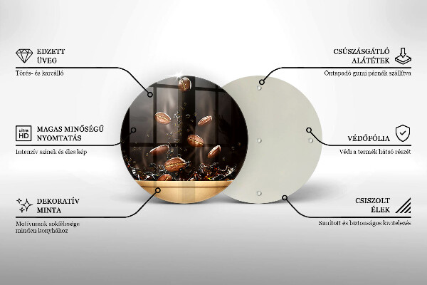 Cutting board Hot coffee beans