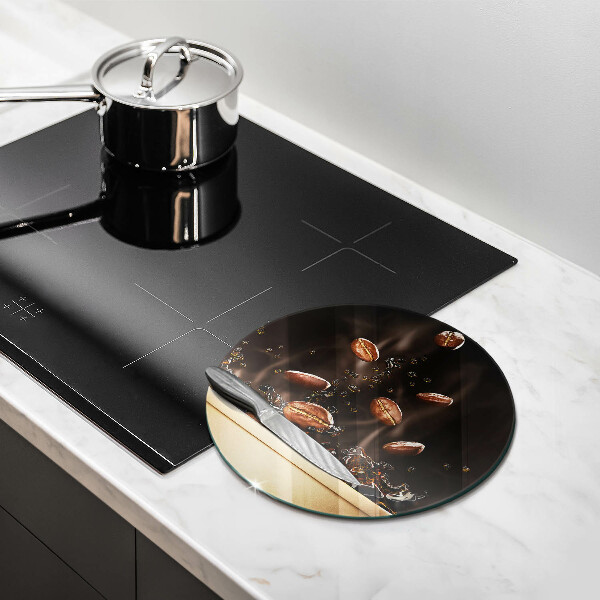 Cutting board Hot coffee beans