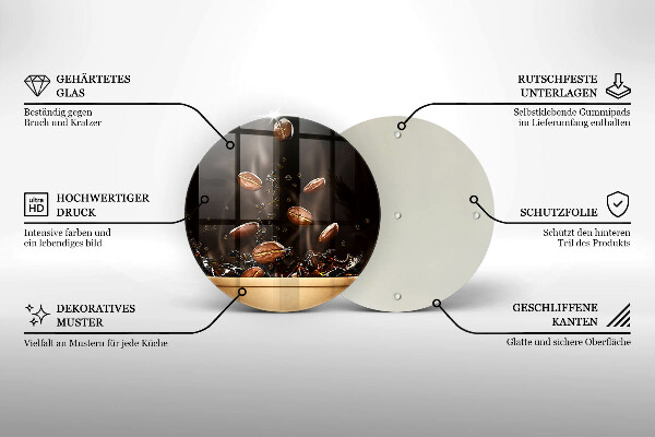 Cutting board Hot coffee beans