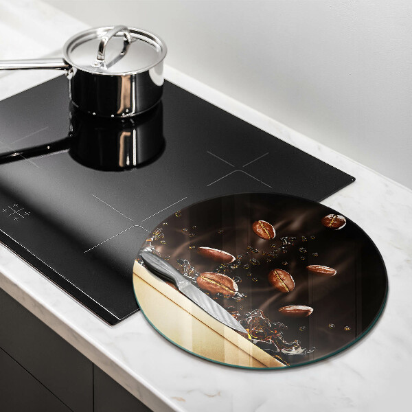 Cutting board Hot coffee beans